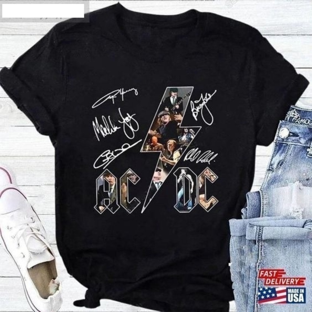 ACDC Band s Retro Rock Concert Music Fan Unisex T-Shirt
